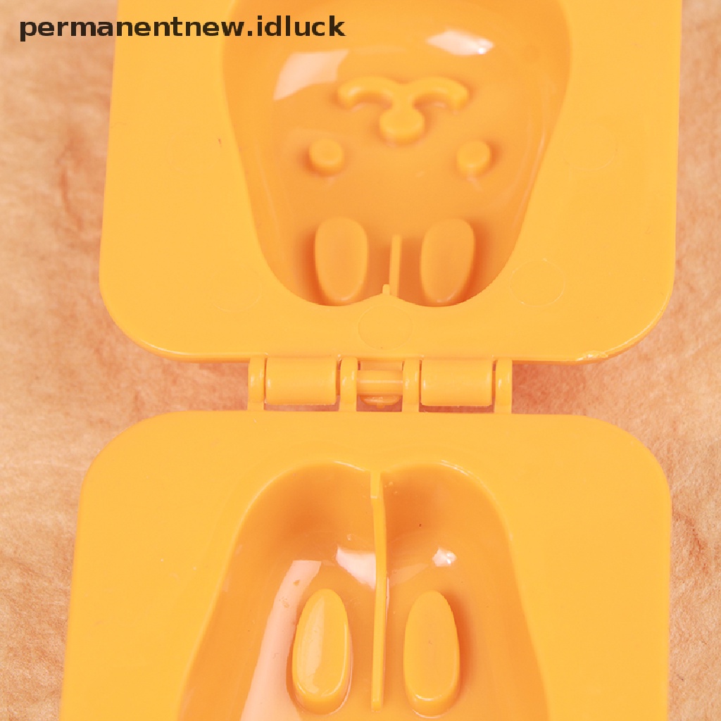 2 Pcs Cetakan Pemotong Telur Bentuk Kartun 3D Untuk Dekorasi Bento