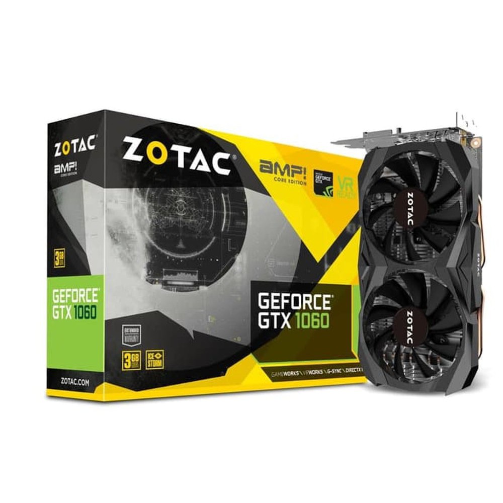 VGA ZOTAC GTX 1060 GTX1060 3GB DDR5 AMP EDITION NVIDIA GEFORCE Termurah