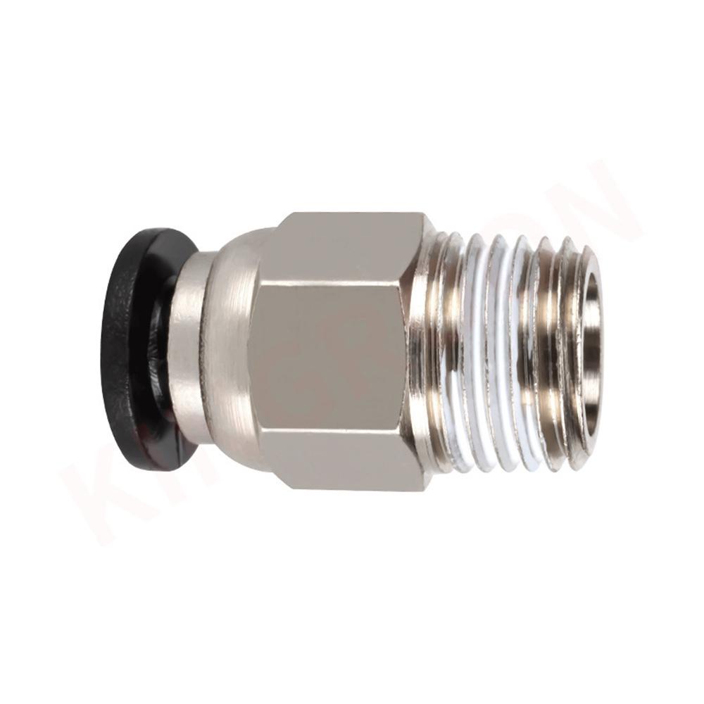 AUGUSTINA Konektor Pneumatic Aksesoris Printer Tabung PTFE Quick Coupler Fitting Hotend Part Untuk V6 V5 J-head
