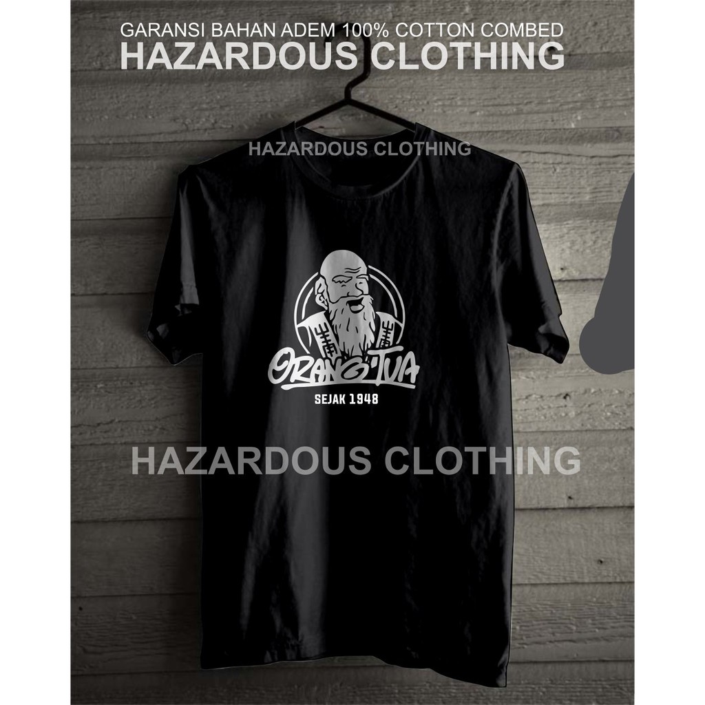 PROMO Kaos Baju Distro Tshirt Anggur Merah CAP ORANG TUA - Anggur Merah - Amer 01