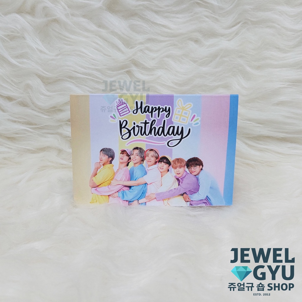 BTS Birthday Card Ver.3 | Kartu Ucapan Ulang Tahun Versi 3 KPOP