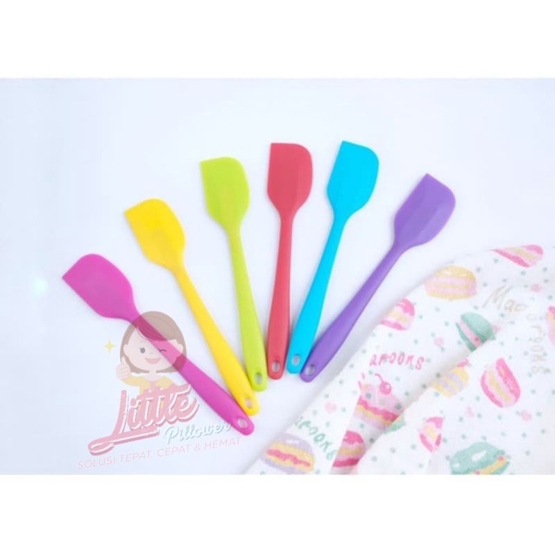 Spatula Silikon Food Grade Alat Masak Tahan Panas Anti Lengket Import