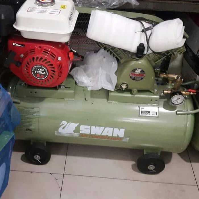CUCI GUDANG    rokiashope - JUAL KOMPRESOR SWAN 1/4 PK + DINAMO 1 PHASE BENSIN ATAU LISTRIK Diskon