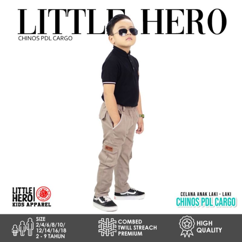 Celana Chinos Panjang  PDL 1-10 Tahun Original Little Hero High Quality