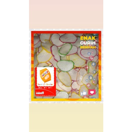 

KERUPUK PATAS KERUPUK BIBIR BAWANG GURIH (MENTAH)