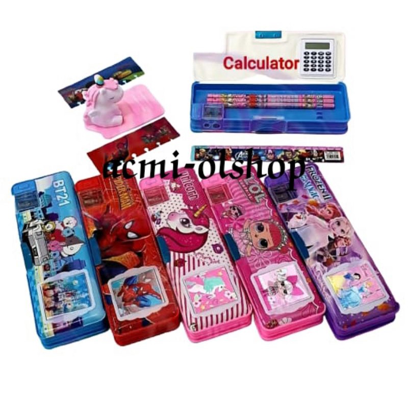 

KOTAK PENSIL KALKULATOR/KOTAK PENSIL KARAKTER/KOTAK PENSIL ANAK/KOTAK PENSIL 3D