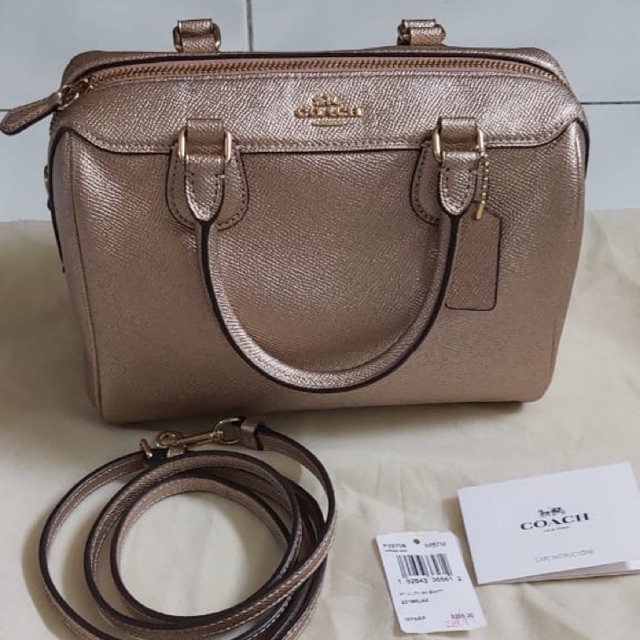 coach mini bennett rose gold