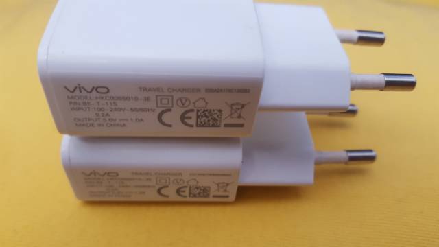 Adaptor Charger Vivo 1A Y93 2018 Y21 Y91 Y91c Y53 Y81 Vivo Y51 Y5L Y71 V3 X3s Original Bawaan Hp Ori-1