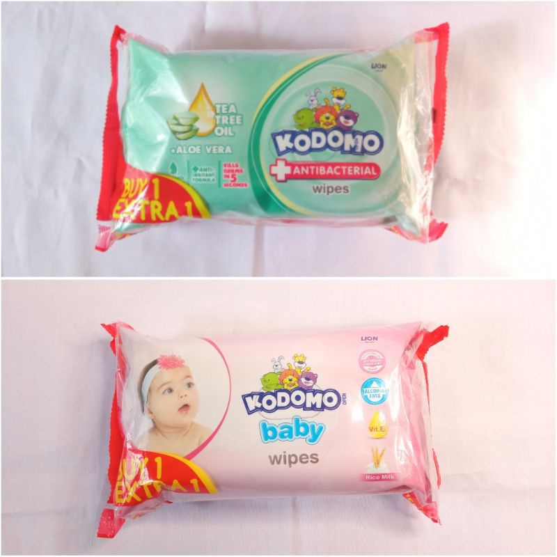 kodomo baby Wipes tisu basah buy 1 extra 1 isi 50/50 sheets