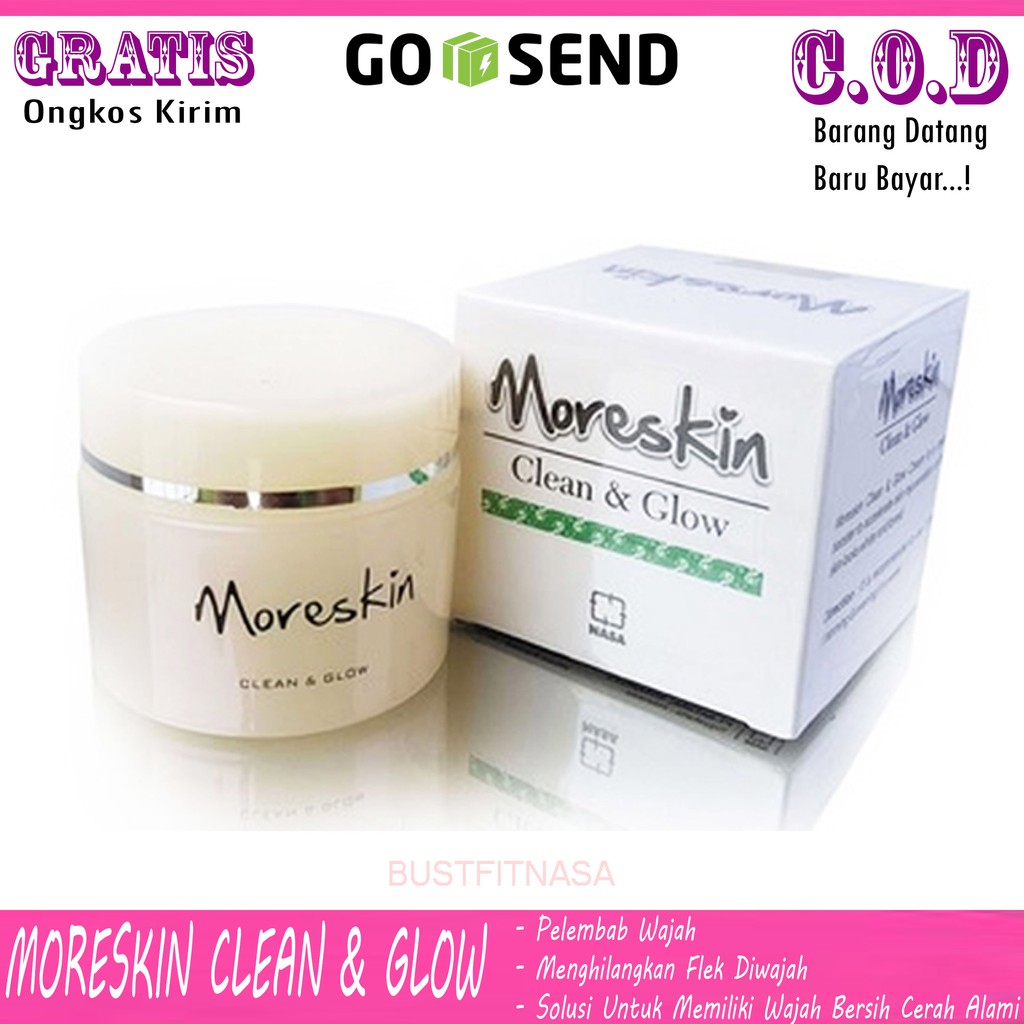 MORESKIN CLEAN N GLOW / Krim Booster Herbal Alami membantu ...