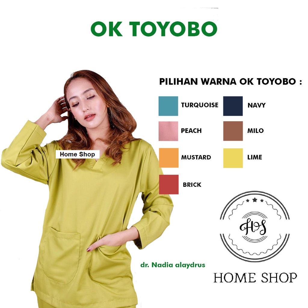 Baju OK | Baju OK Lengan Panjang | Scrub OK | Baju Medis - Scrub Medis Bahan Toyobo