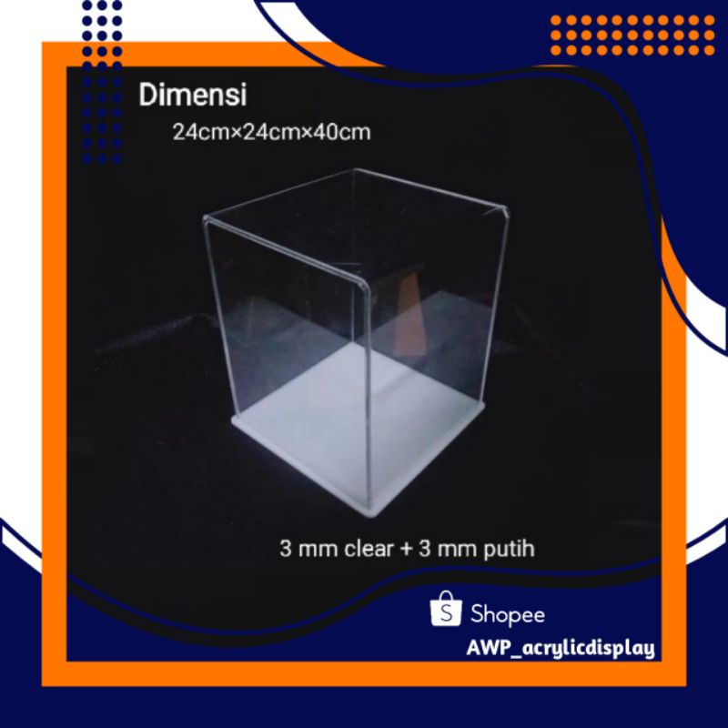 BOX DISPLAY AKRILIK / BOX ACTION FIGURE 24×24×40cm
