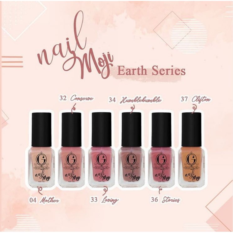 PROMO HABISIN STOK Madame Gie Nail Moji  (Earth Series)