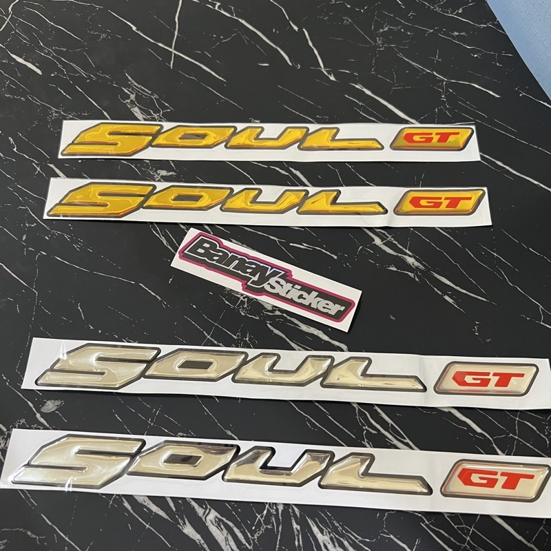 STICKER EMBLEM SOUL GT TIMBUL