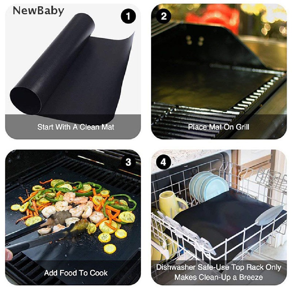 Alas Teflon Anti Lengket Reusable Untuk BBQ / Panggang