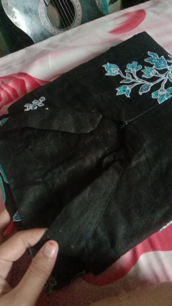 Batik Couple Keluarga Gamis Anak Gamis Batik Super Jumbo Cibulan Biru