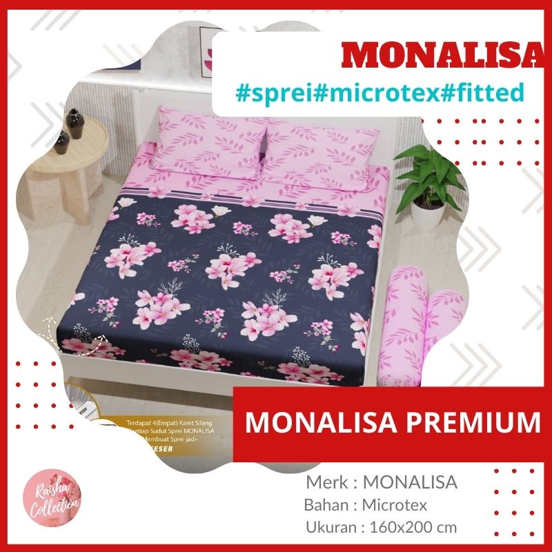 RC Sprei Minimalis Monalisa Queen 160x200