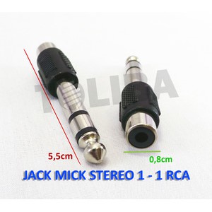 converter konektor jack mic 6,5 mm akai male KE rca 3,5 mm female 1-1