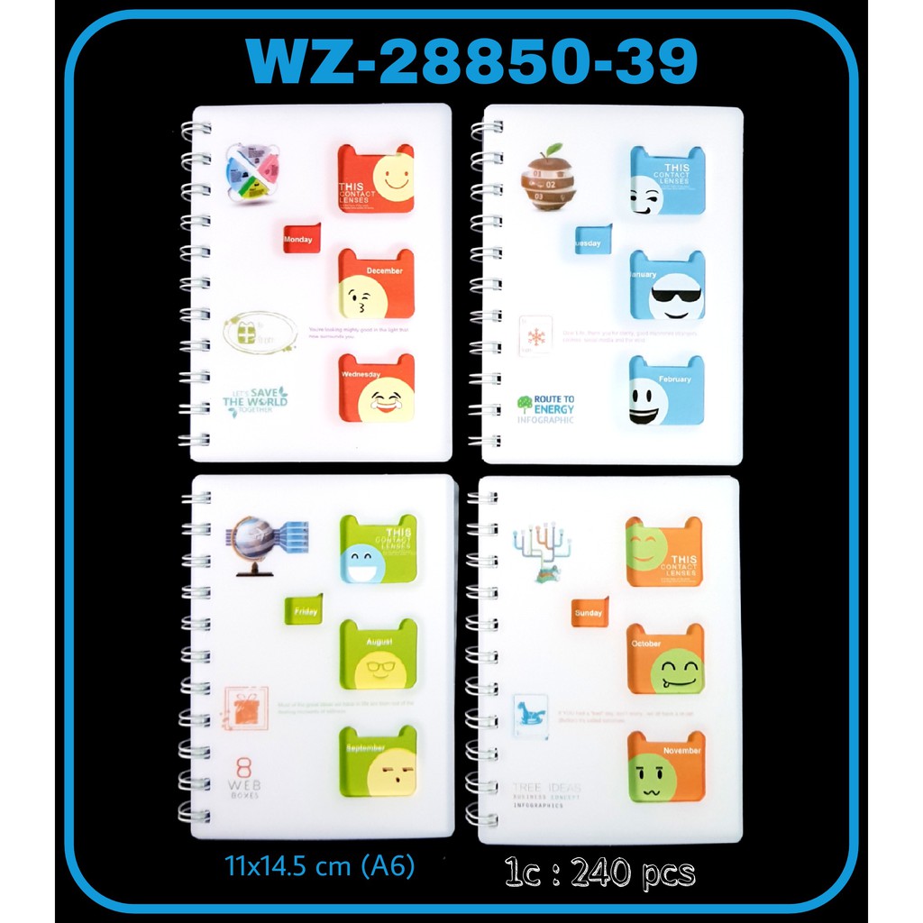 

ILP Buku Catatan Spiral A6 WZ-28850-39 / Notebook Spiral / Buku Spiral