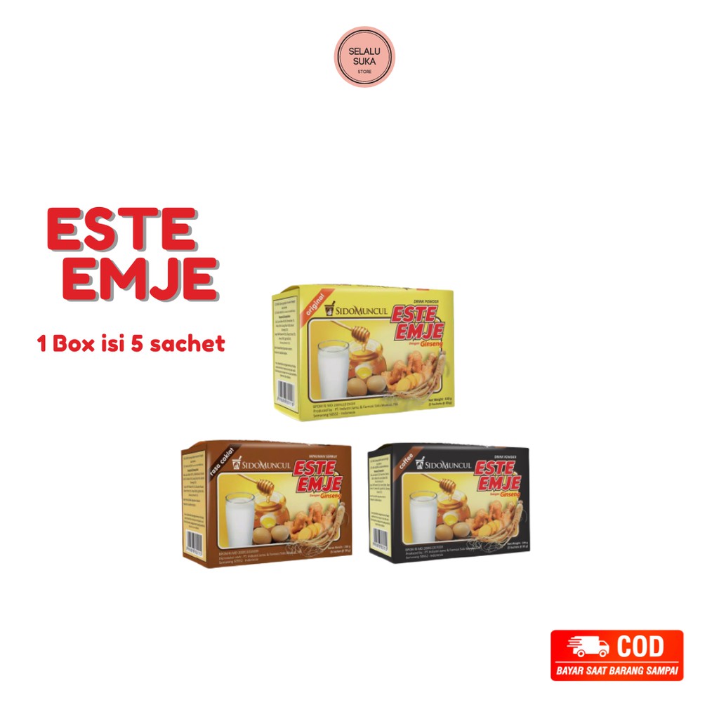 

ESTE EMJE SUSU JAHE SIDOMUNCUL MINUMAN SERBUK SEHAT ISI 5 SACHET