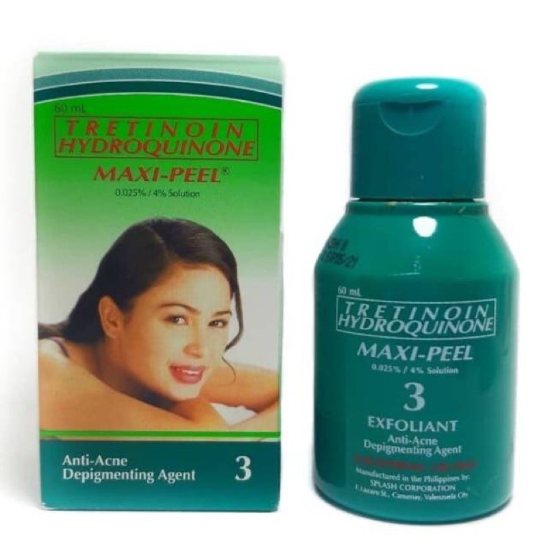 “PERBOTOL” TRETINOIN HYDROQUINONE MAXI-PEEL ALKOHOL/TONER ORIGINAL