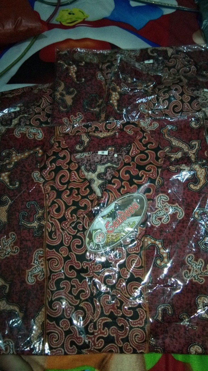 Bswart Batik Hrb026 Kenongo Hem Pendek Padi Pekalongan M L Xl Batik Pria Murah Modern Grosir
