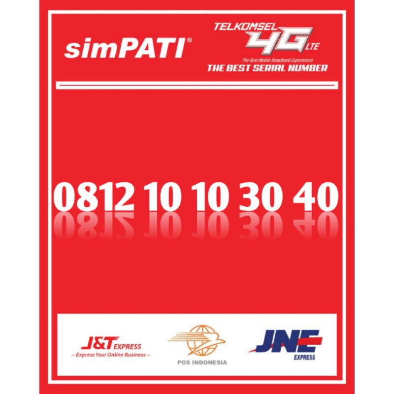 No Cantik simpati 0812 1010 3040