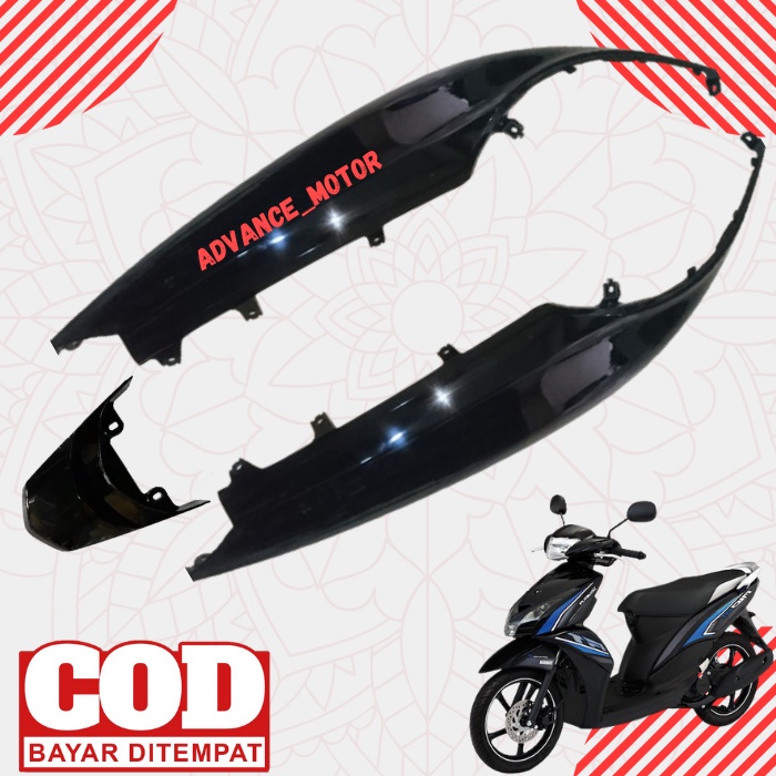 Cover Body Sayap Samping Belakang Dan Tutup Motor Yamaha Mio GT Tahun 2012 2013 Warna Hitam