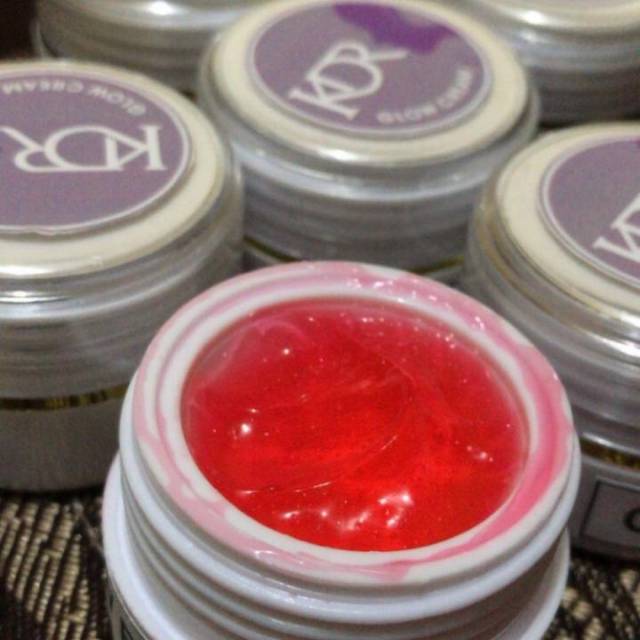 Red jelly glowing