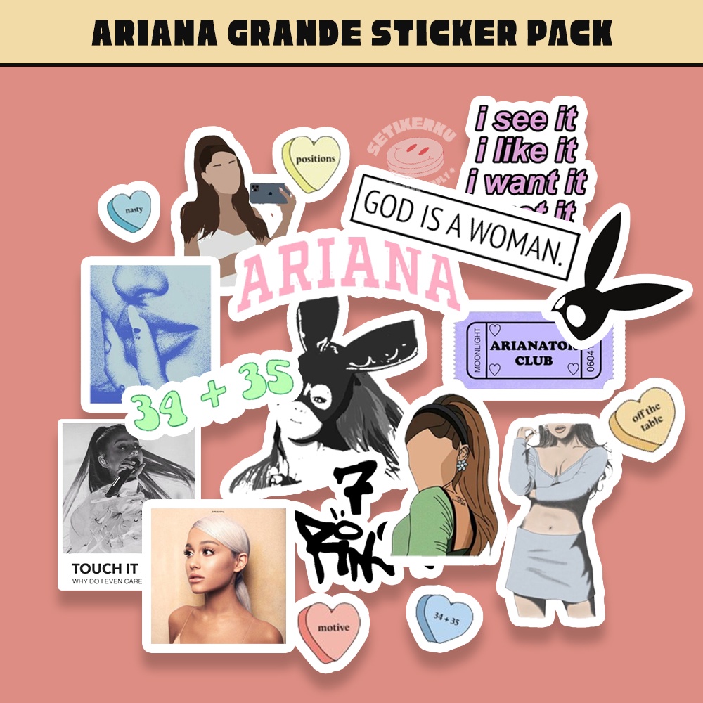 

Ariana Grande Sticker Pack A6 (20pcs)