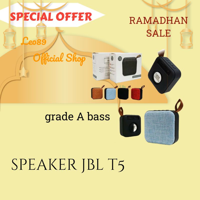 Jual Speaker Jbl T5 Bluetooth / Spiker Jbl Bass Karet | Shopee Indonesia