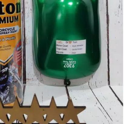 ♙ Cat Semprot Hijau Candy Tone Green 9307 Diton Premium Cat Sepeda Motor Mobil Velg Pilok Bkn Samura