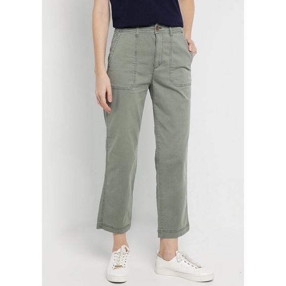 Gap Girlfriend Khaki Utility Pants