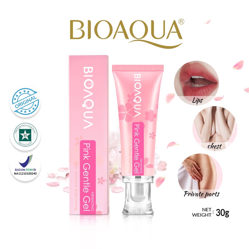 【BPOM】BIOAQUA Nenhong Cream 30g Warm Gentle Pink nenhong Lip serum pemerah bibir