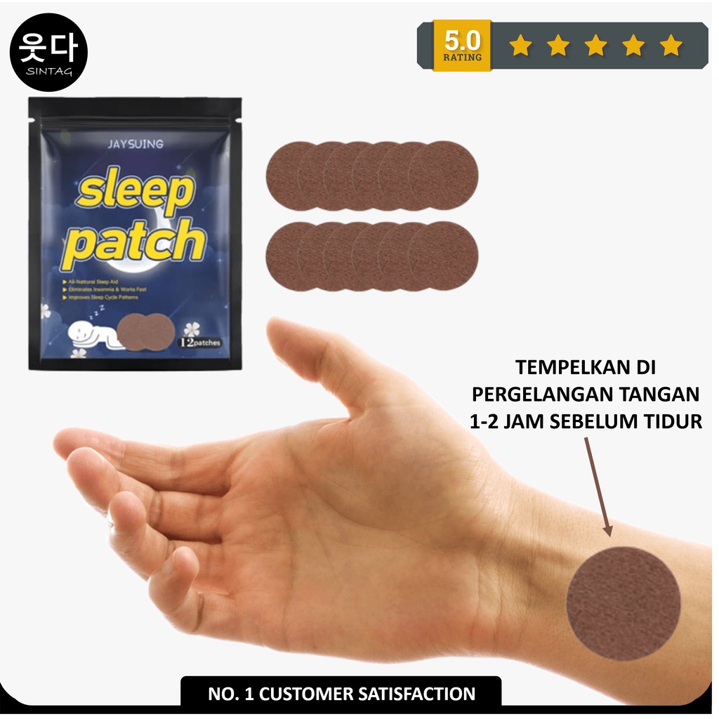 Sleep Patch Bantu Tidur Pulas Atasi Insomnia 12 Patch