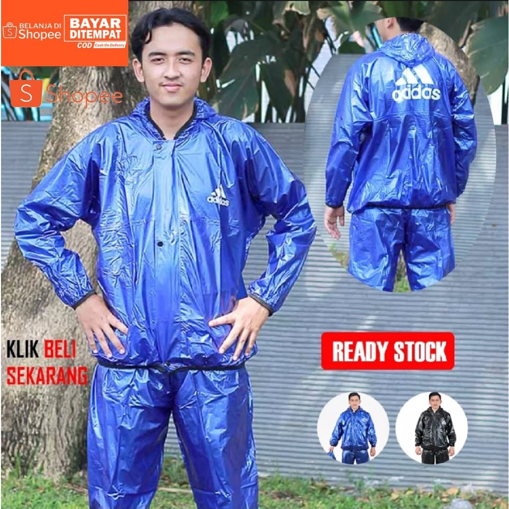 BEST SELLER - JAS HUJAN PRIA/WANITA ADIDAS / RAINCOAT ADIDAS - ALL SIZE
