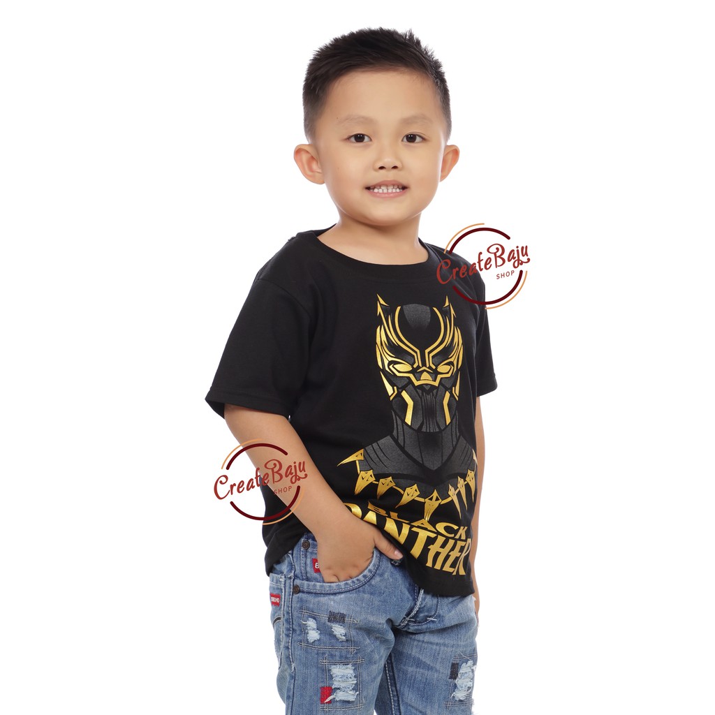 KAOS ANAK LAKI 1-7 TAHUN BATMAN BLACK PANTHER MARVEL BAJU ATASAN ANAK LAKI FASHION TERMURAH PART 5