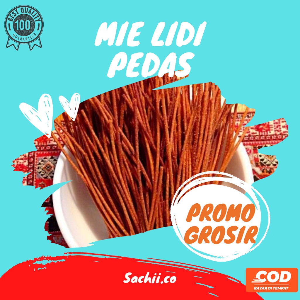 

Mi Lidi Pedas 150gr Camilan Mie Lidie Pedes Gurih Bumbu Khas (PROMO SPESIAL GROSIR)