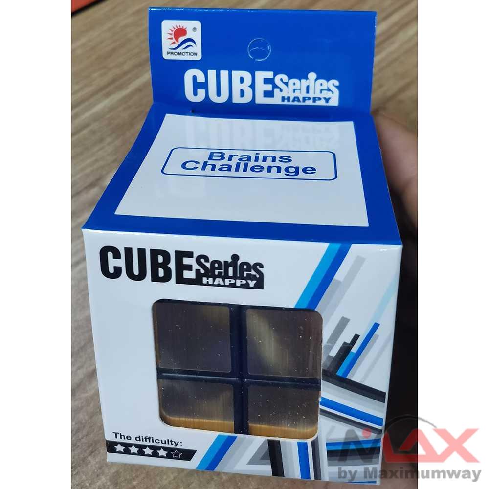 Rubik Cube Magic Puzzle New Style 3 x 3 x 3 - BY-163 Warna Gold