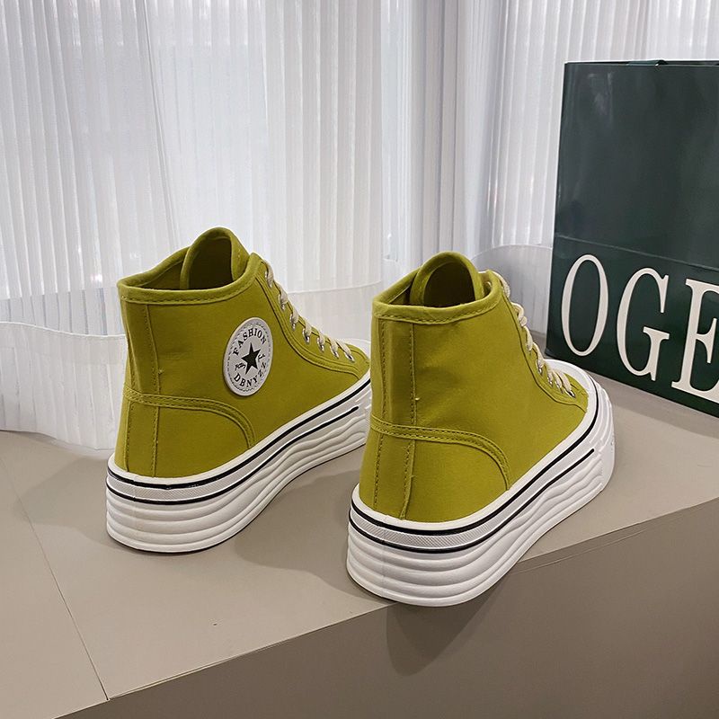 SN2223 - Sepatu Sneaker High Waist Fashion Wanita