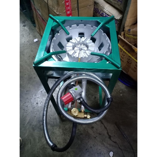 KOMPOR GAS SOLID 5C PLUS RANGKA 40X70 DAN SELANG REGULATOR HP CHELSTAR METER