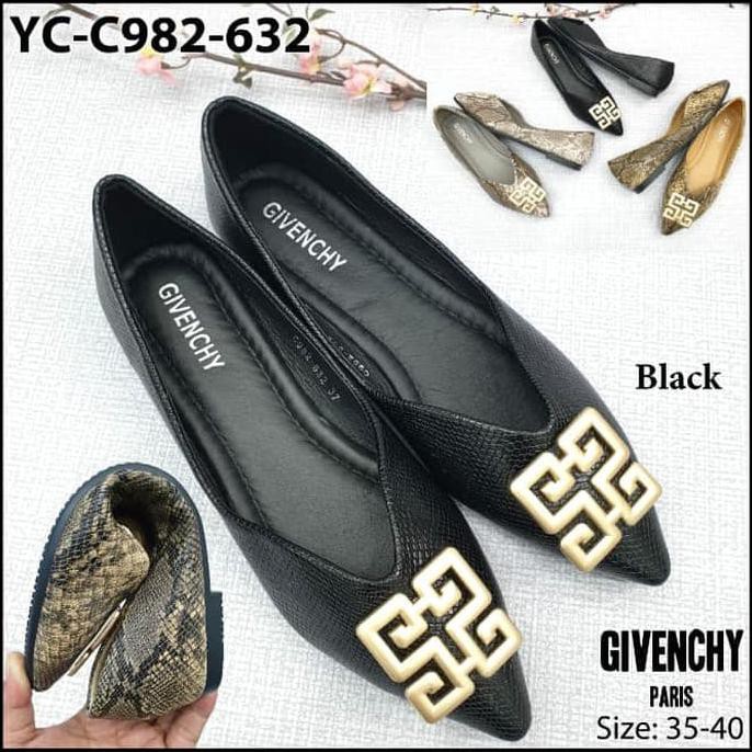 Barang Berkualitas Sepatu Flat-GIVENCHY YC-C982-632 Ballerinas DISKON