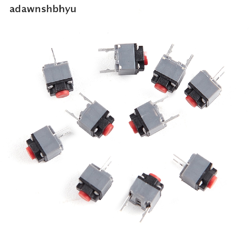 Adawnshbhyu 10Pcs Kailh Tombol Mute 6*6*7.3 Saklar Silent Tombol Mouse Wireless Micro Switch