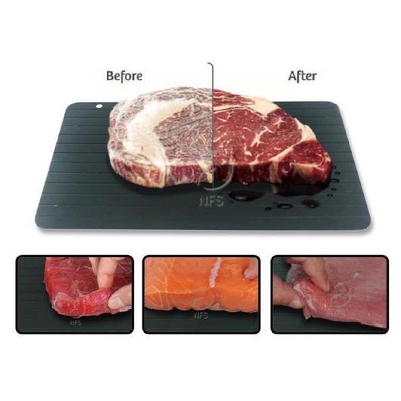 DEFROSTING TRAY / DEFROST PLATE FAST PELUNAK MAKANAN BEEF IKAN FREEZER YAKINIKU SALMON ALAT DAPUR ON