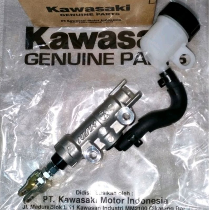 MASTER REM BELAKAN/RUMAH MASTER BELAKANG KAWASAKI KLX150 DTRECKER KLX BF ASLI ORIGINAL NISSIN