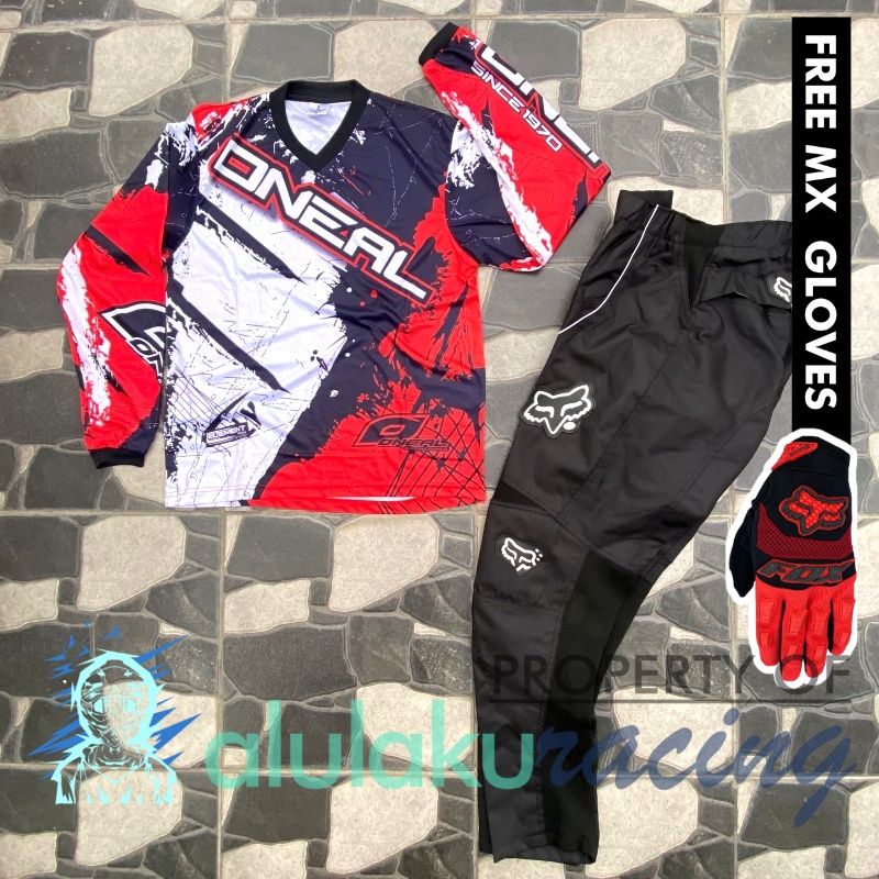 Jersey &amp; Celana MX Trail Motocross - Paket Bundling ONCT0101-F43