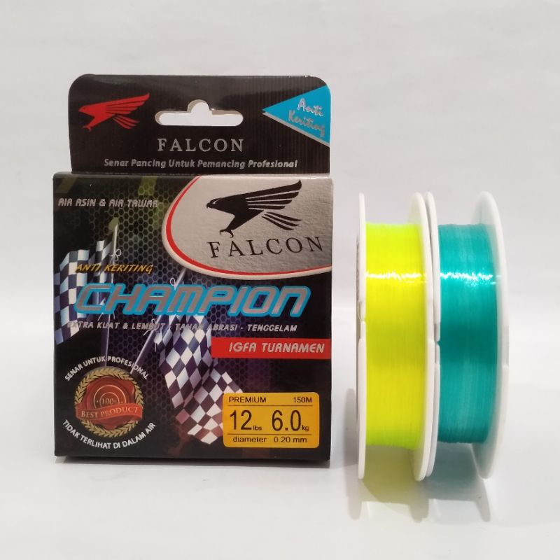 Senar FALCON CHAMPION Anti Keriting Panjang 150 m
