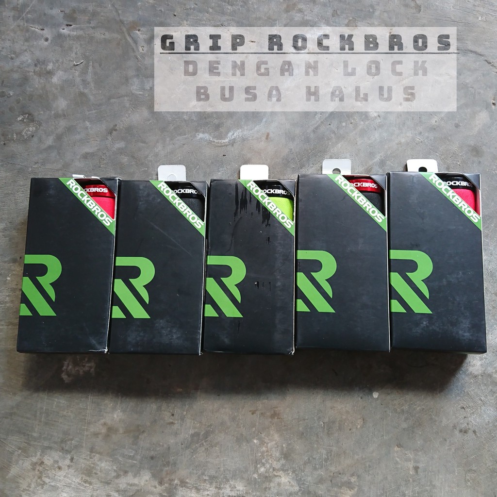 Handlegrip Handle Grip Sepeda Rockbros Sponge MTB Dengan Lock