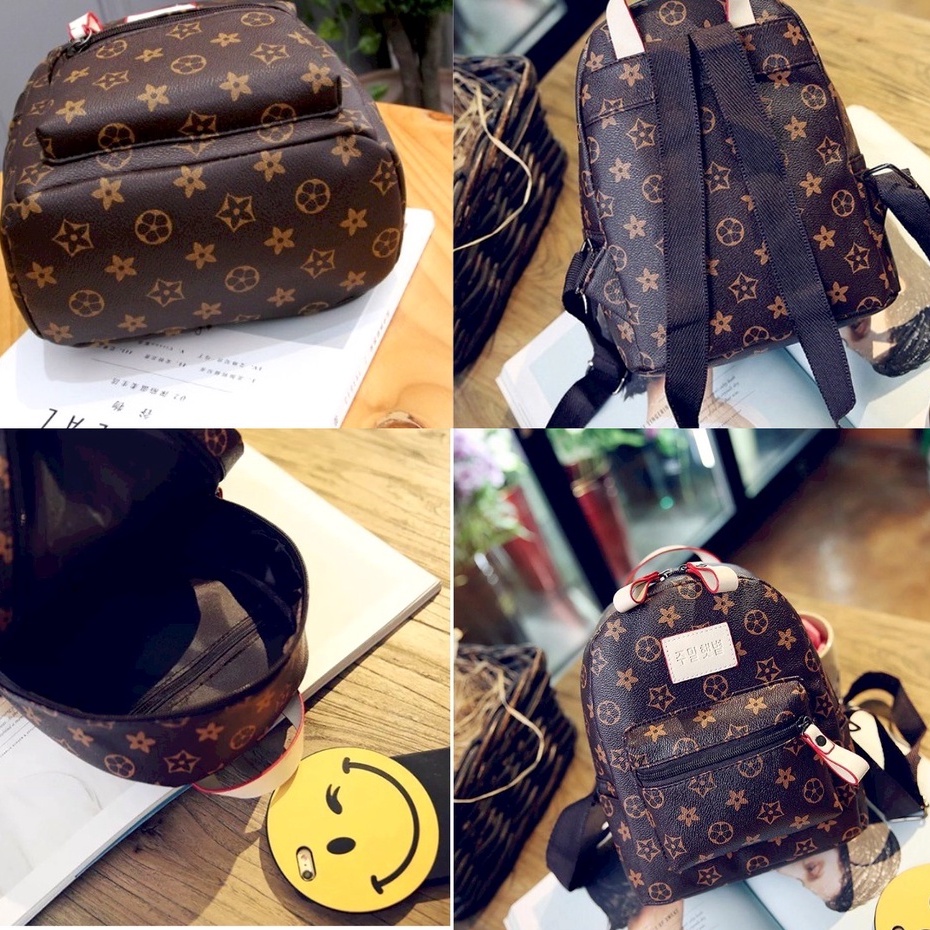 ONLYONE12 Tas Ransel Wanita Mini Import Kulit Pu Premium Quality / Tas Wanita Motif / Tas Ransel Traveling / Mini Bag Backpack / Tas Wanita Kecil Muat Banyak