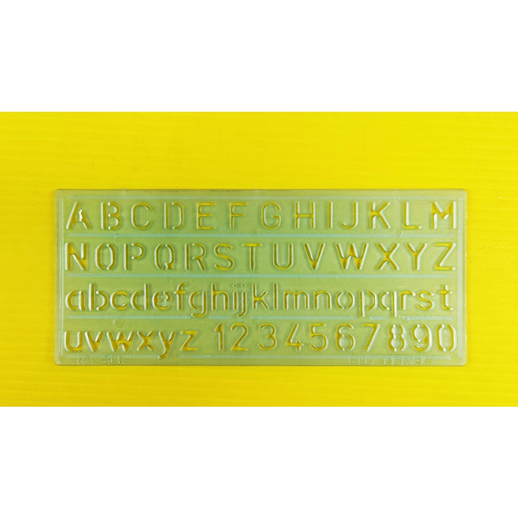 

PENGGARIS / ROL PLASTIK BUTTERFLY HURUF SABLON MAL 300